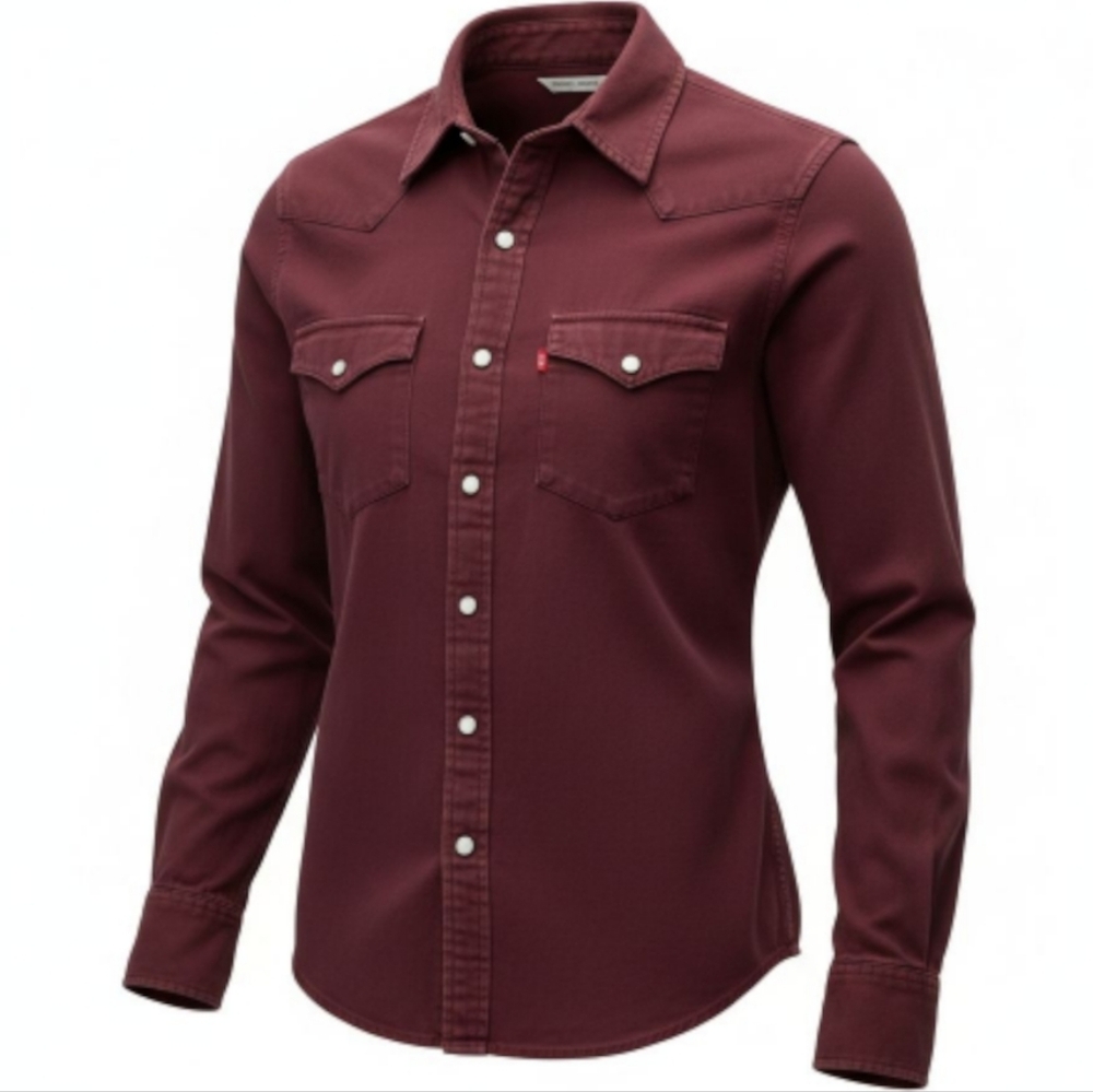 Levi's WoMen's Burgundy Shirt Medium